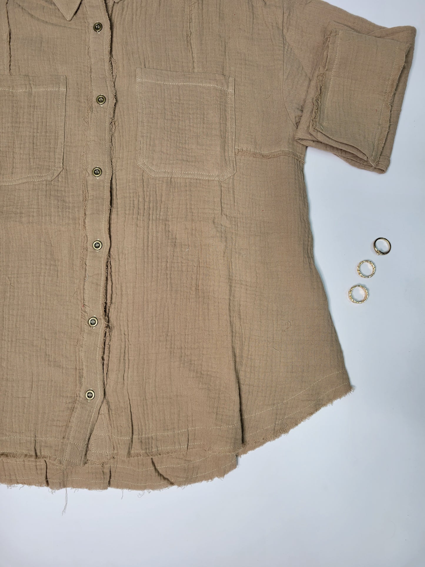 Frayed Hem Shirt