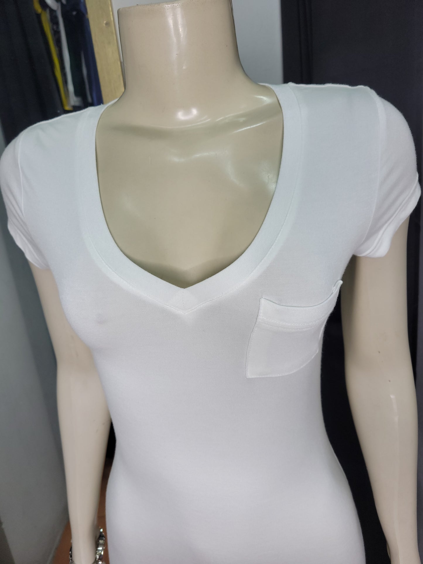 Bodycon Vneck Pocket Dress