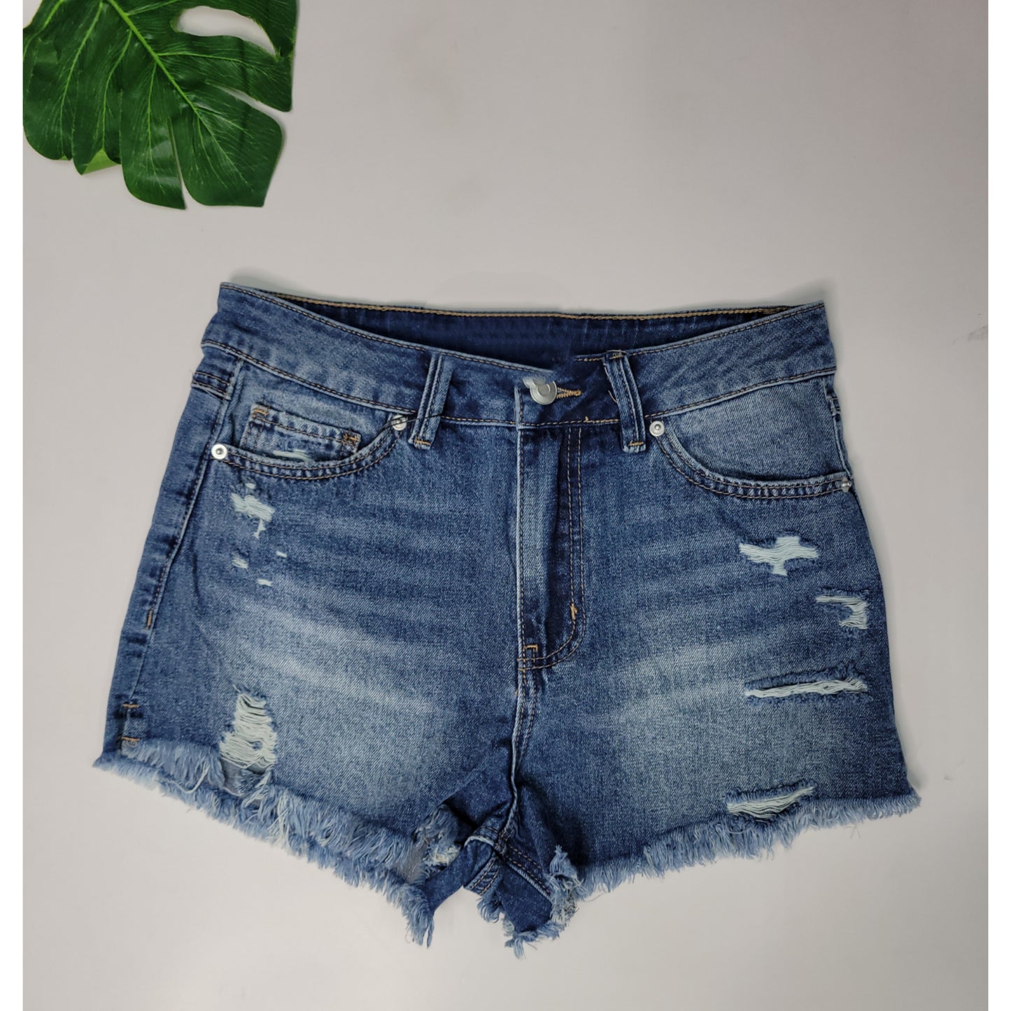 No Ring Denim Shorts