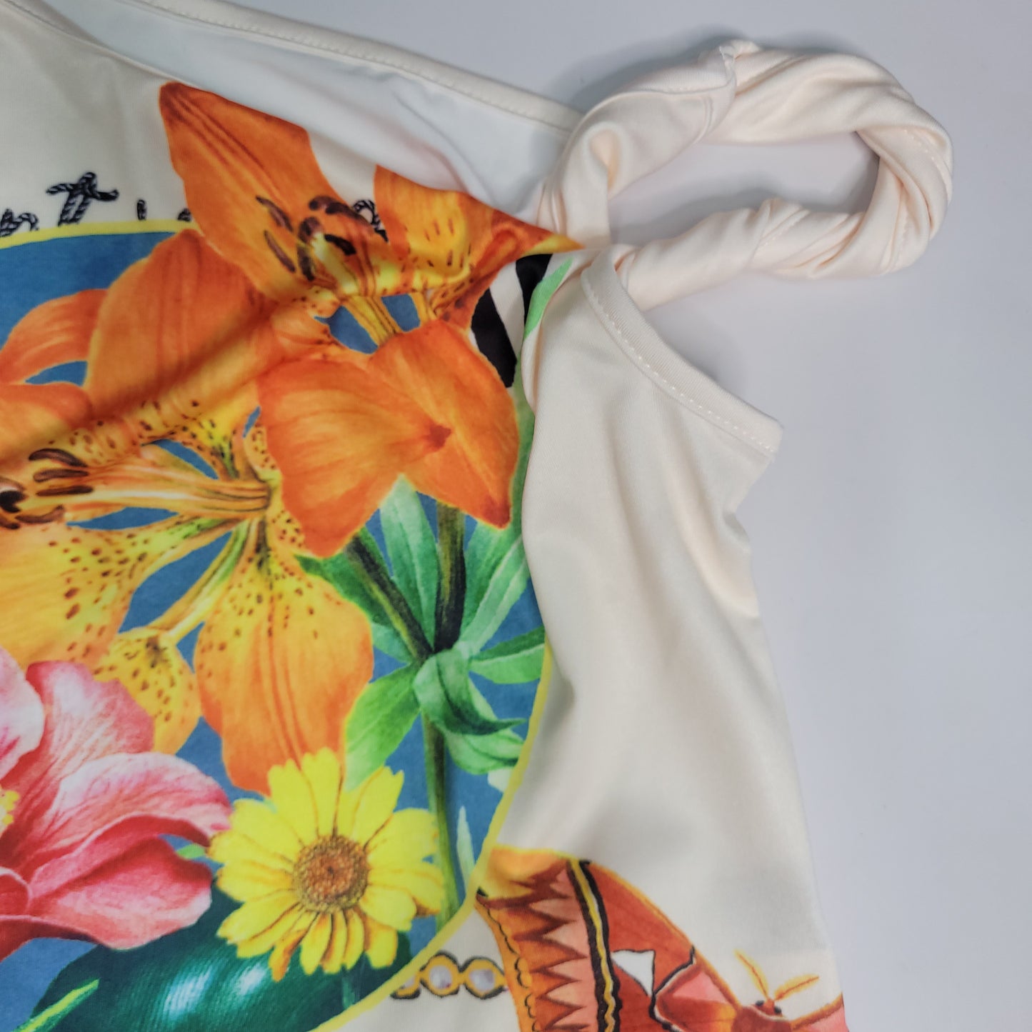Floral Asymmetric Crop Top