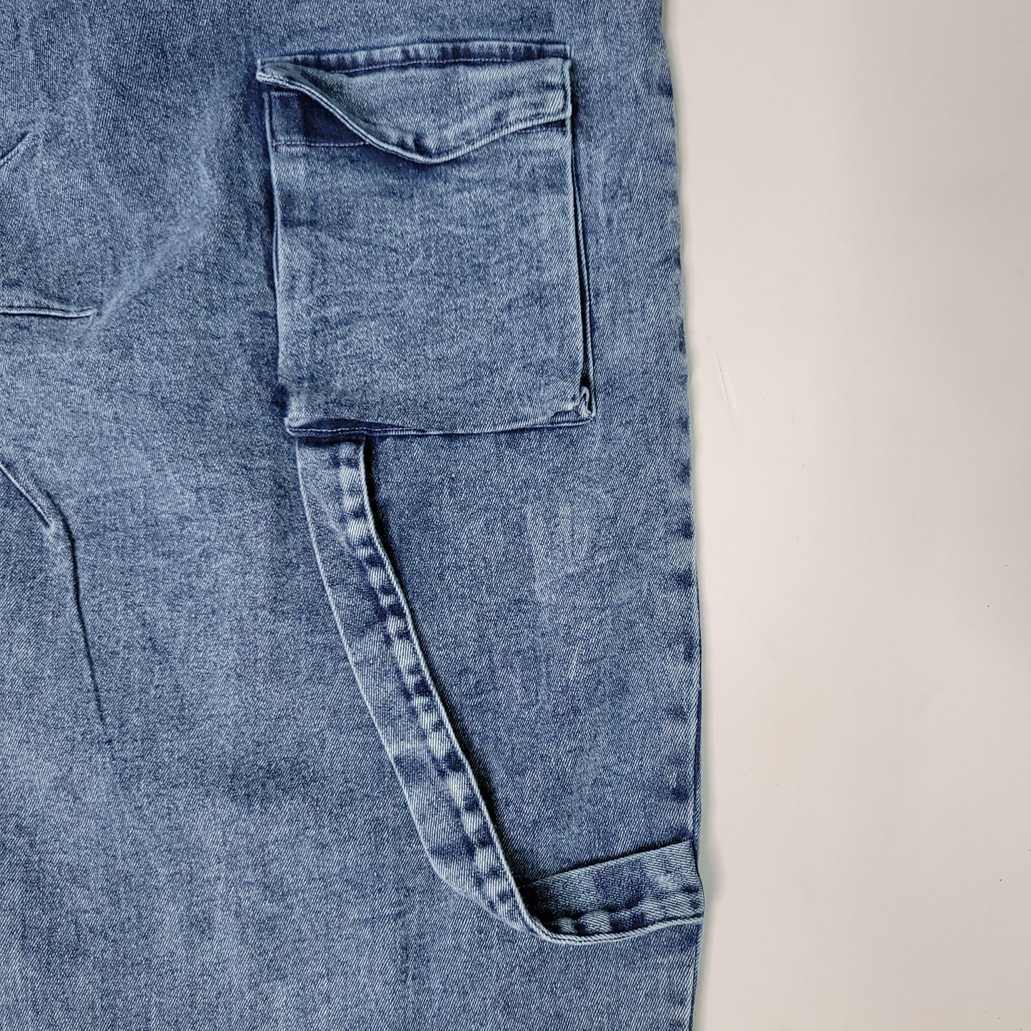 Cargo Denim Jumpsuit