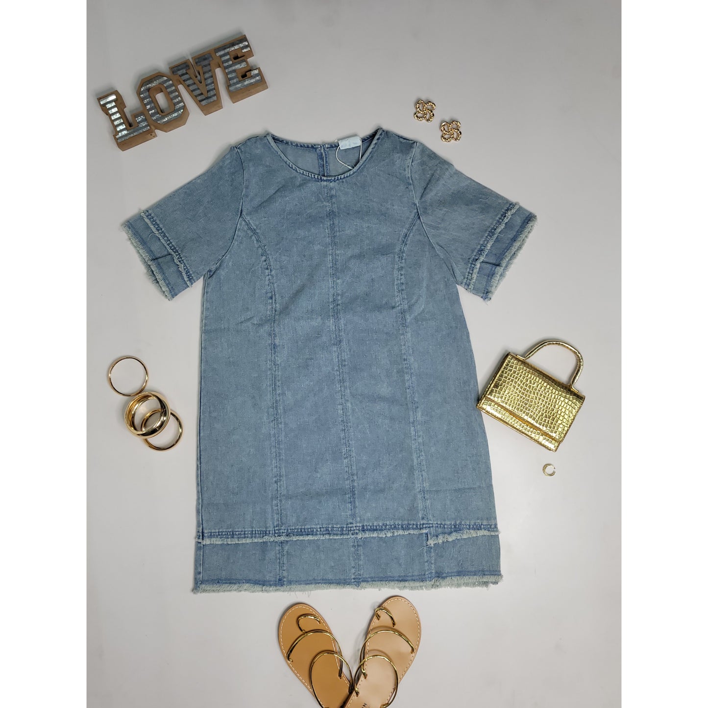 Abby Shift Denim Dress