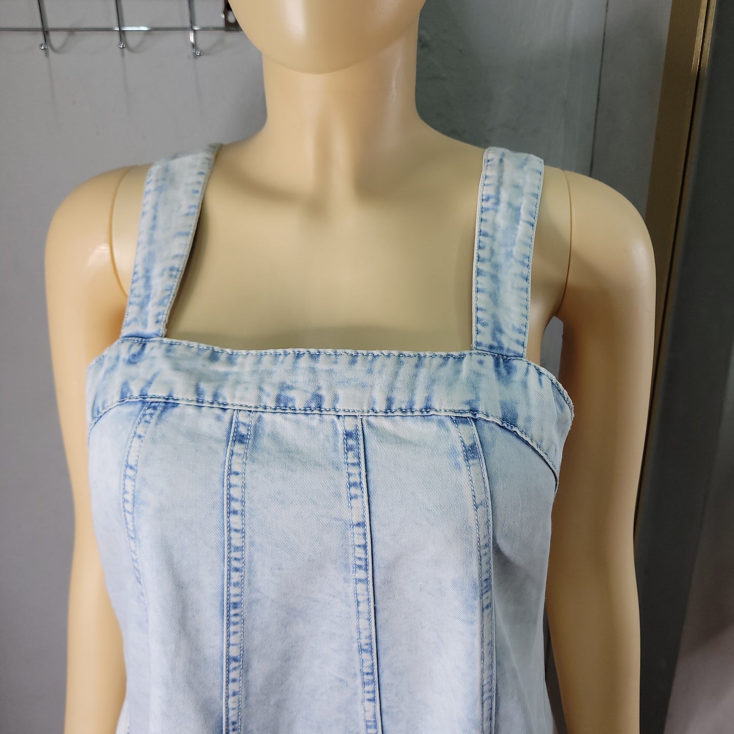 Denim Washed Mini Dress