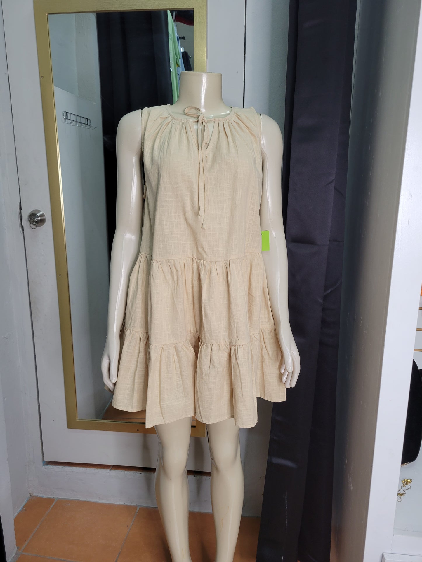 Linen Babydoll Dress