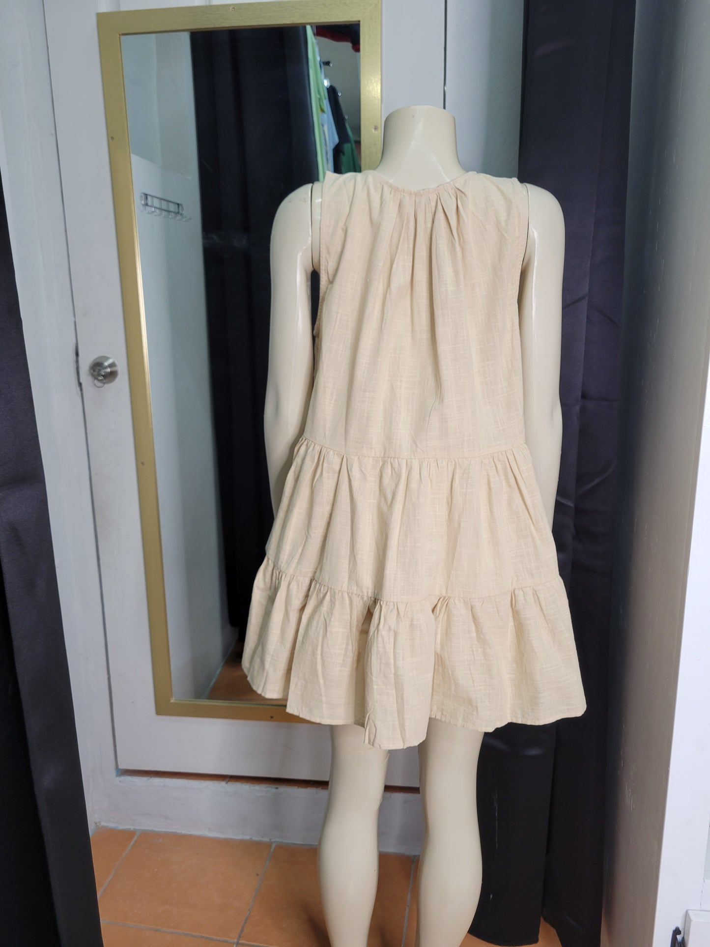 Linen Babydoll Dress