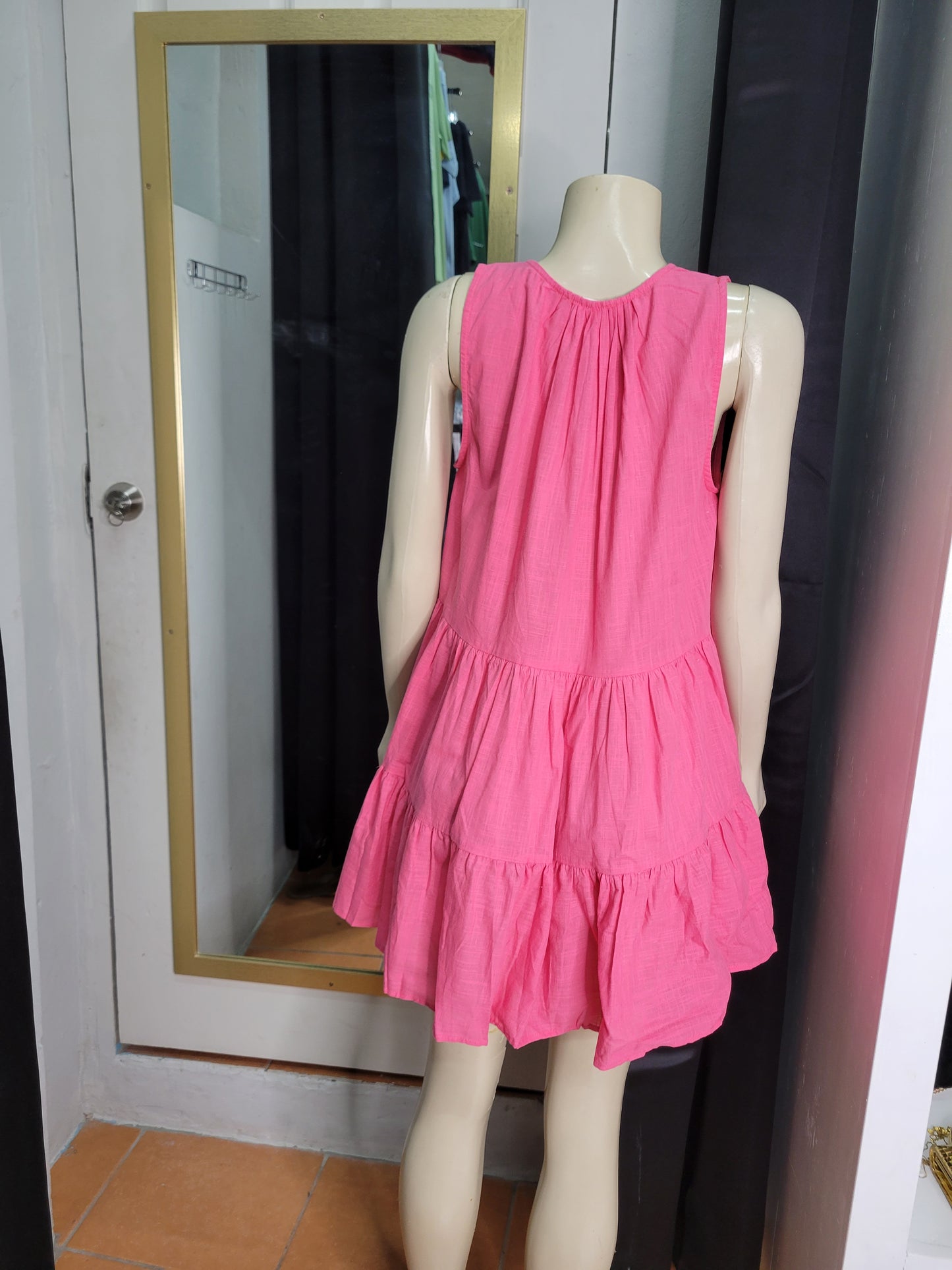 Linen Babydoll Dress