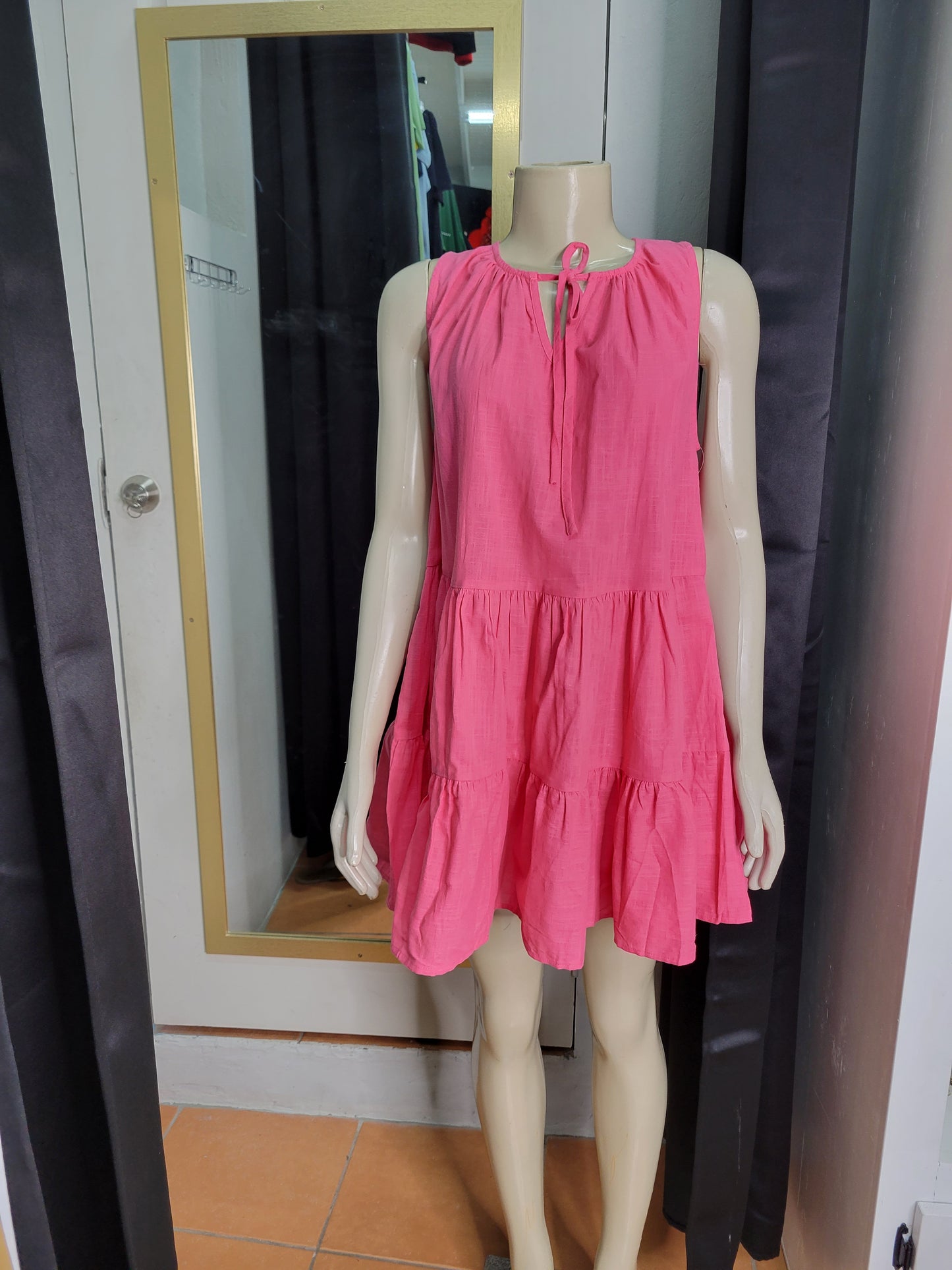 Linen Babydoll Dress