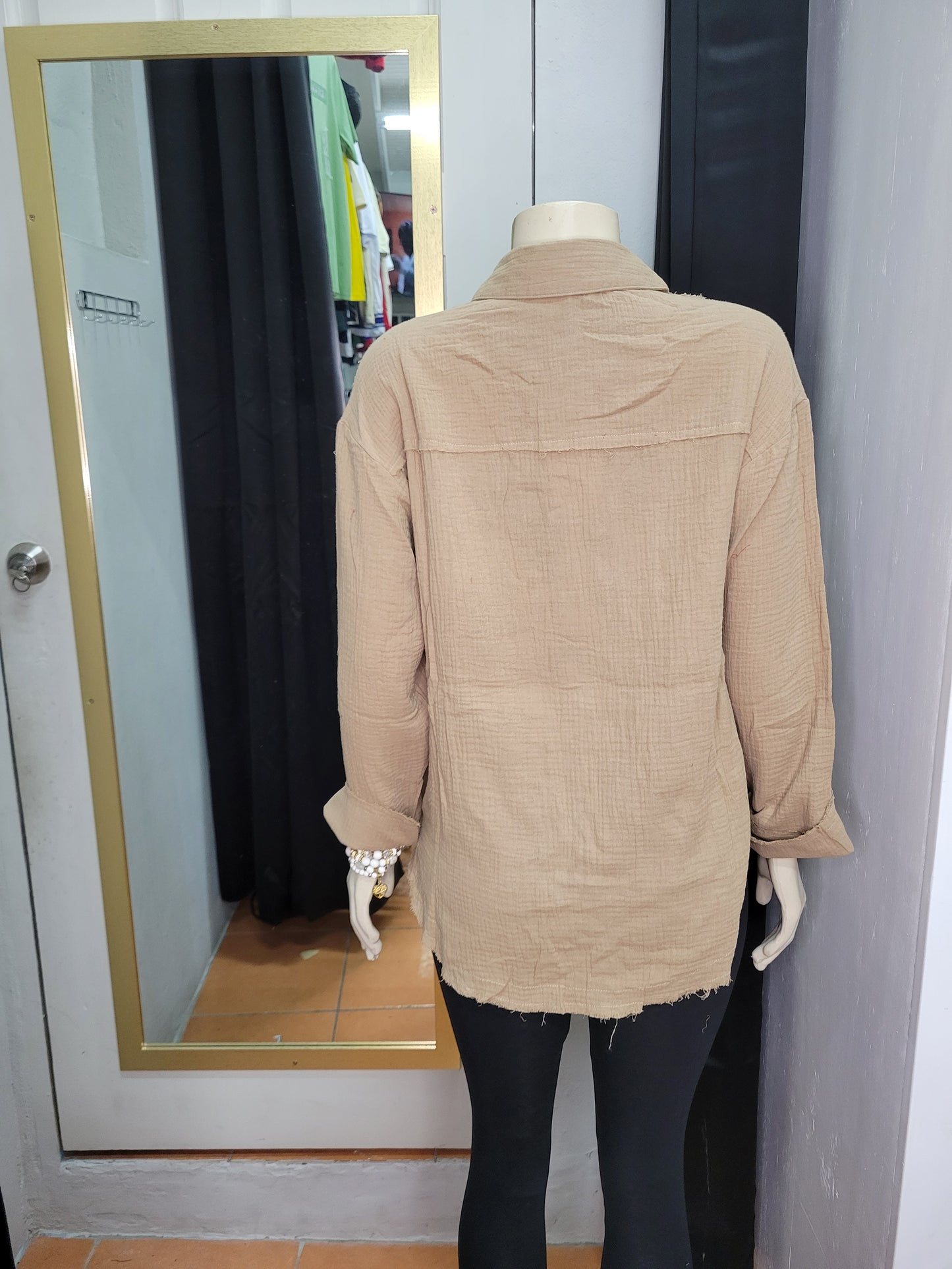 Frayed Hem Shirt