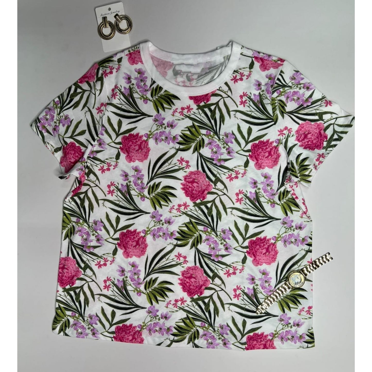 Multi Floral GraphicT