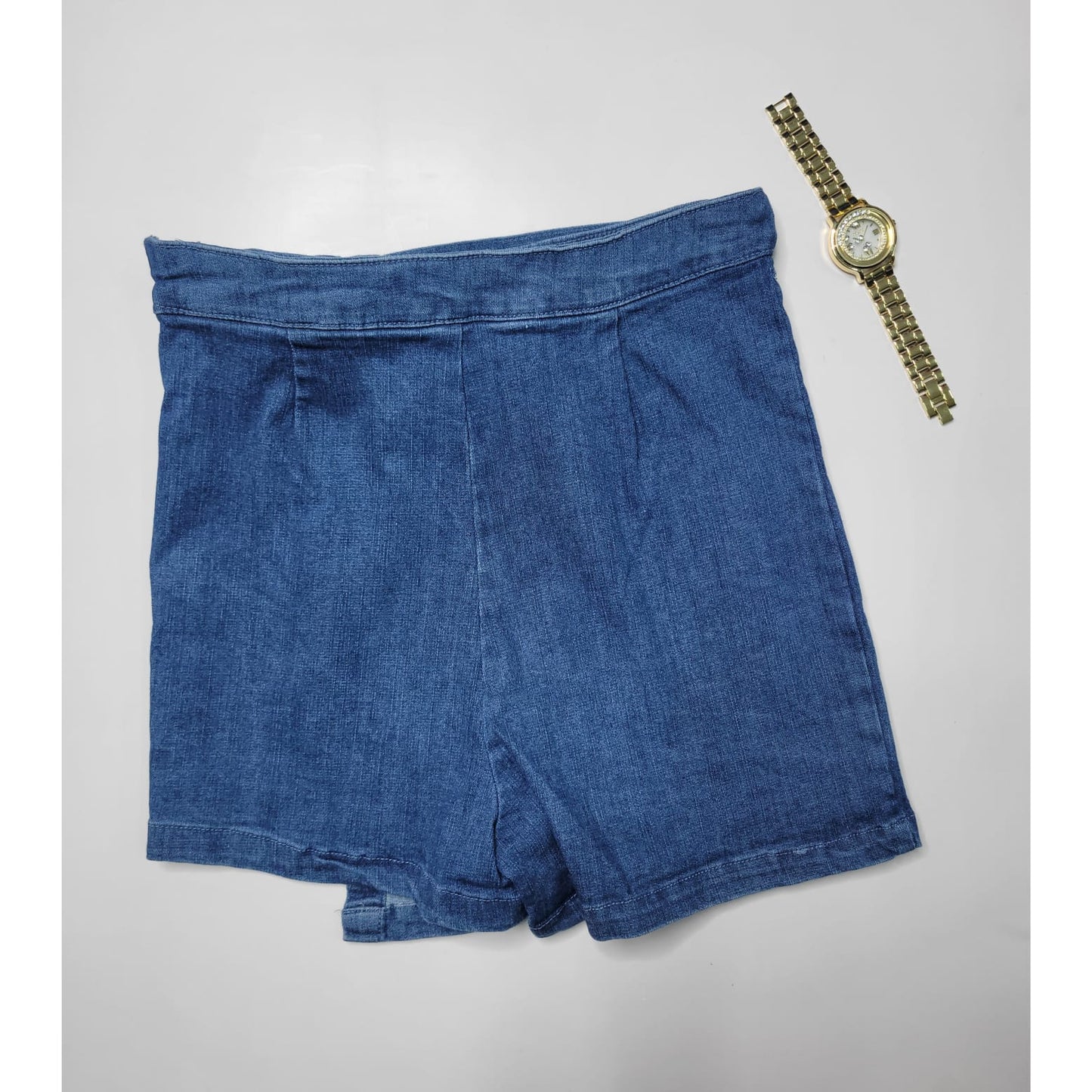 Self Tie Denim Skort
