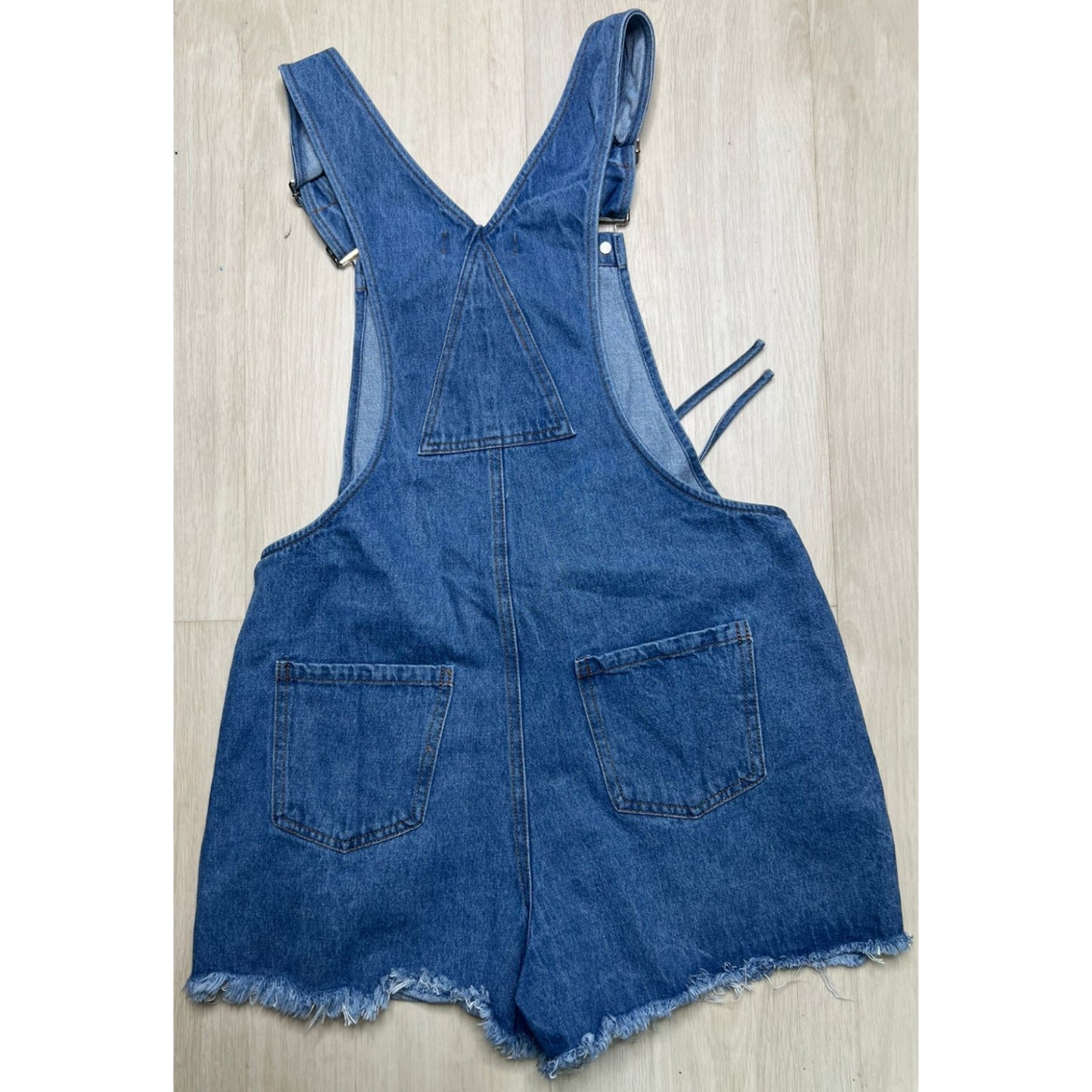Distressed Denim Romper