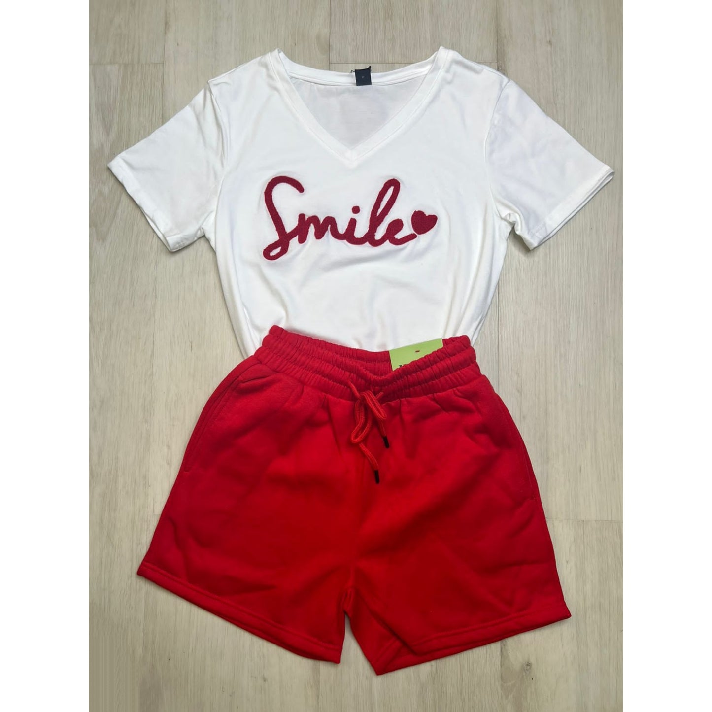 Smile Embroidery Graphic-T