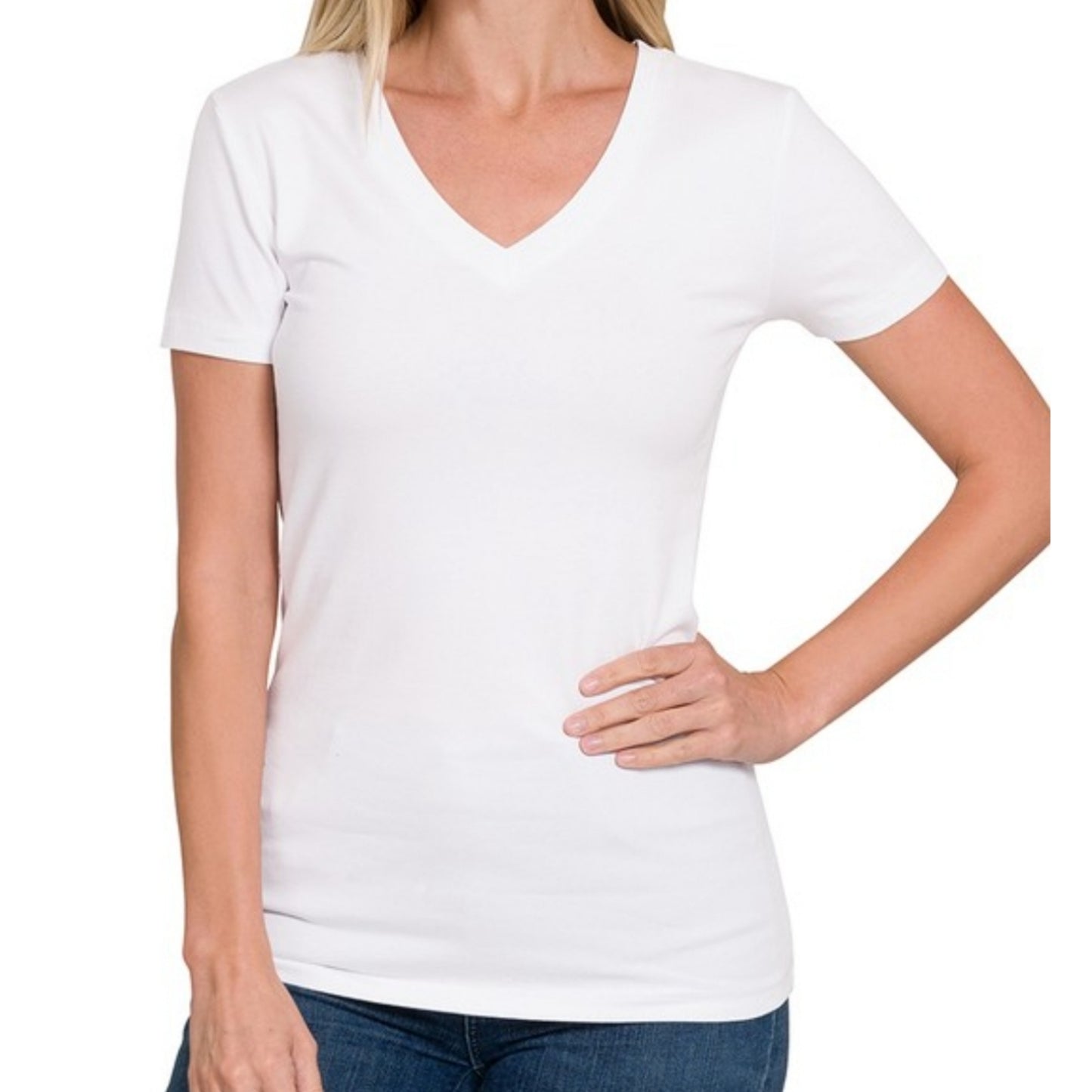 Premium Cotton Vneck