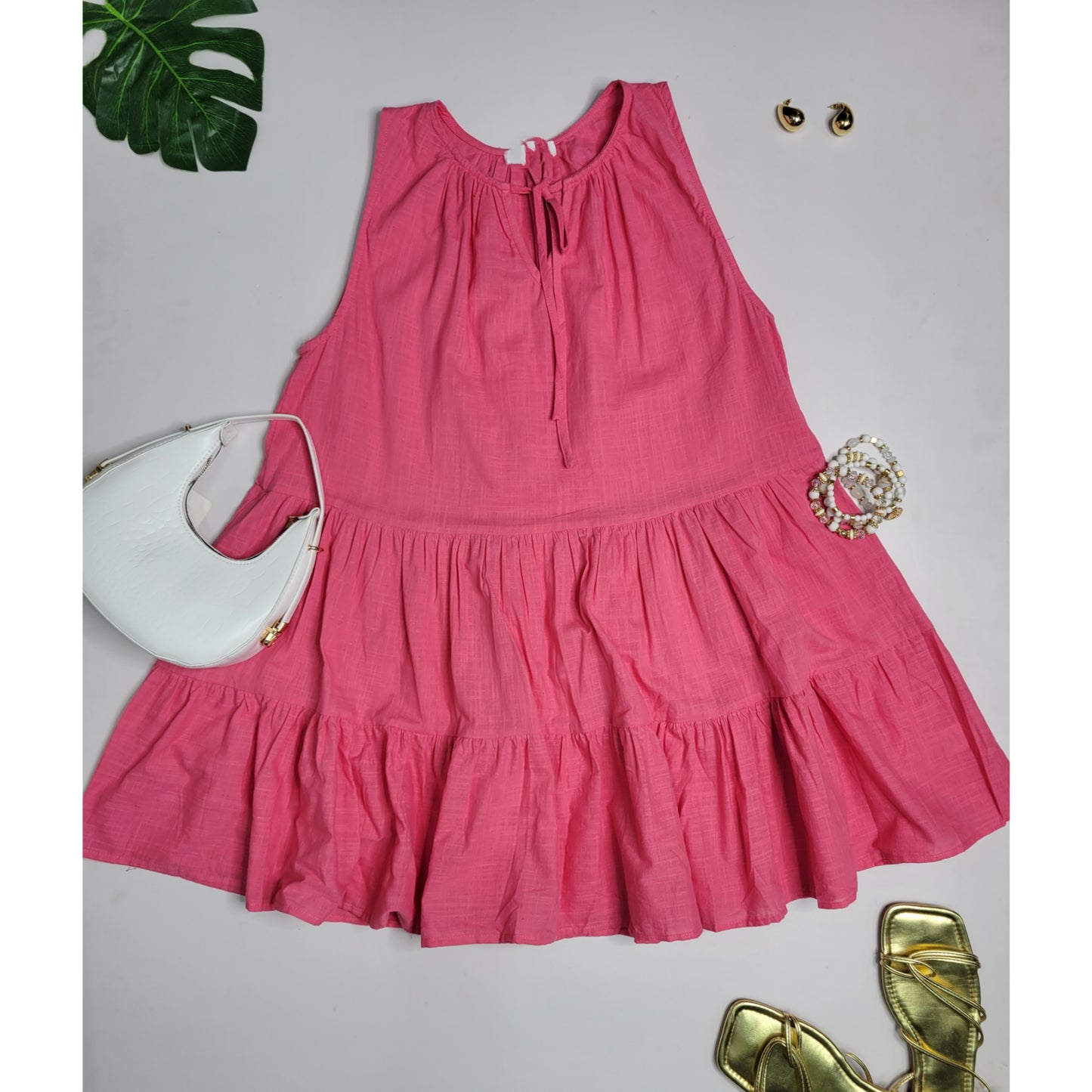Linen Babydoll Dress