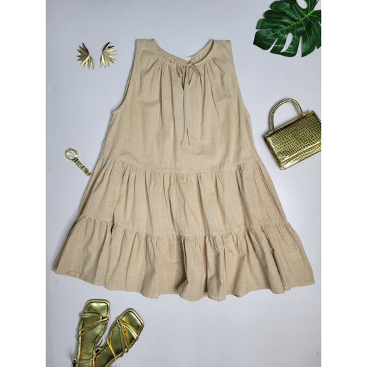 Linen Babydoll Dress