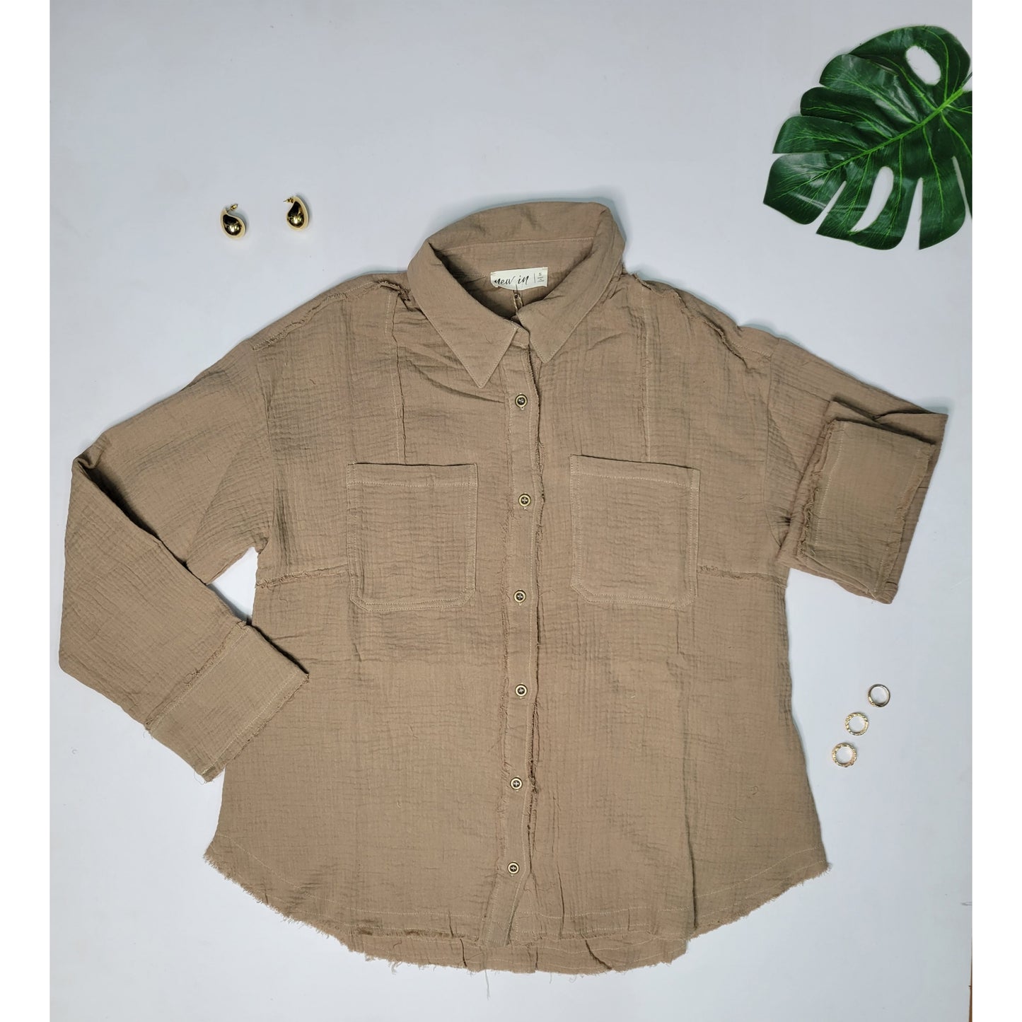 Frayed Hem Shirt