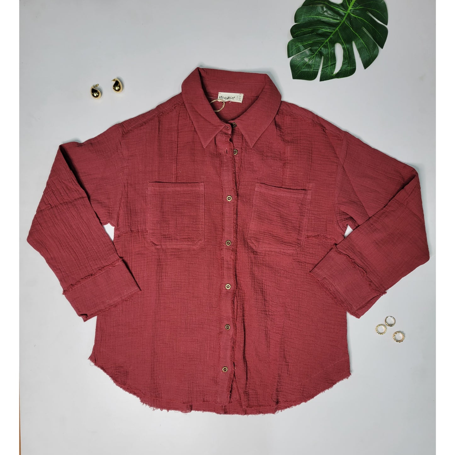 Frayed Hem Shirt