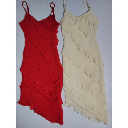 Ruffle Me Up Asymmetric Dress