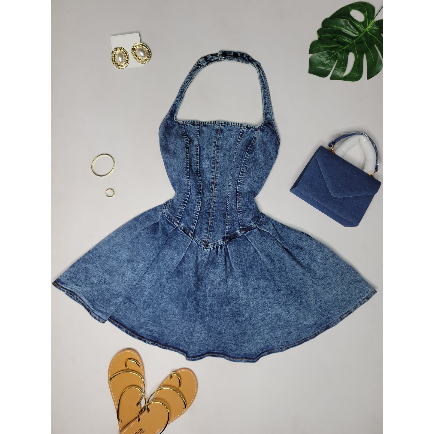 My Little Corset Denim Dress