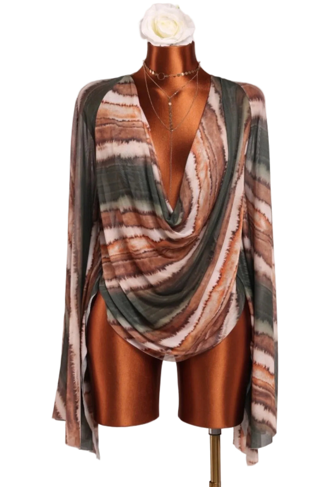 Olivia Deep Draped Top