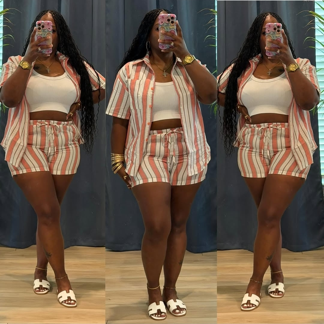 Plus Vibes Shirt Set