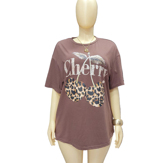 Cherry Oversized Graphic Tee