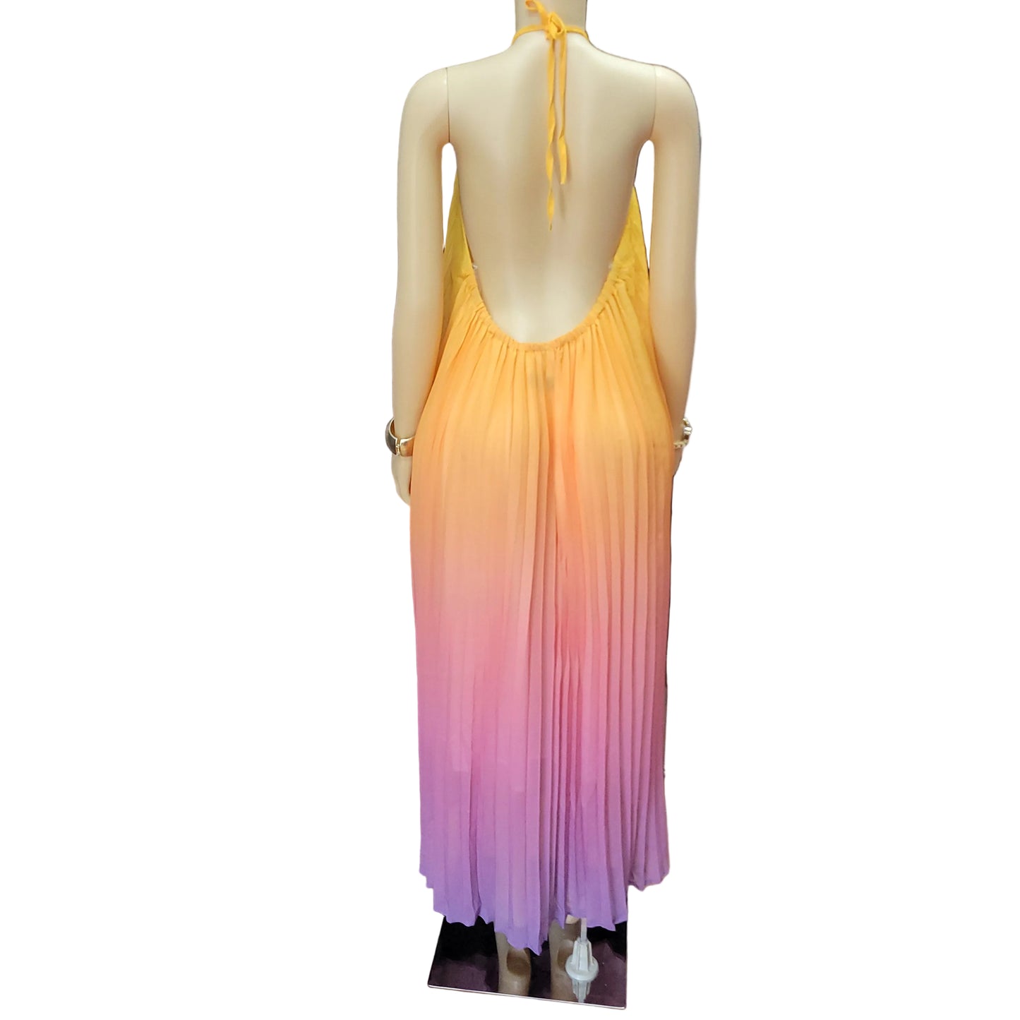 Sunset Halter Maxi Dress