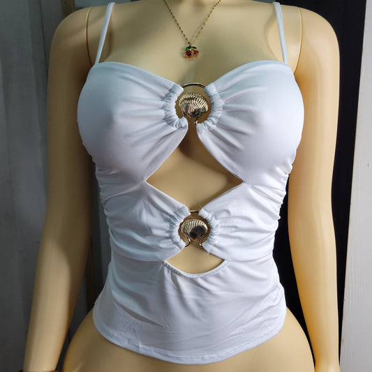 Luna Ring Detail Top