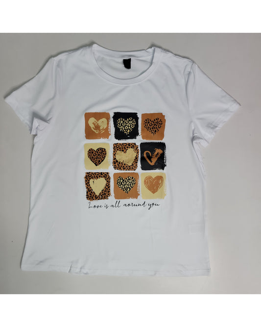 Box Hearts GraphicT