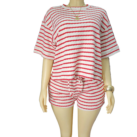 Jazzy Stripe Short Set