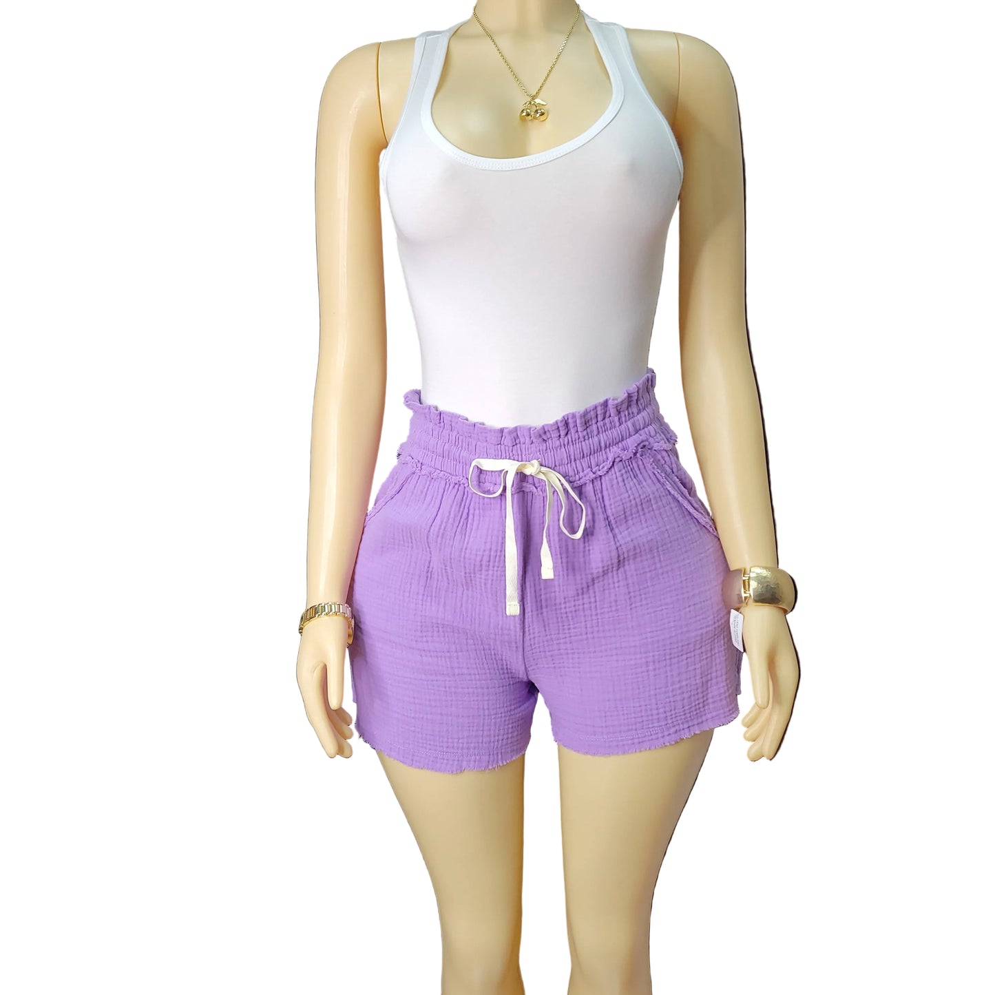 Playful Raw Edge Shirt Set