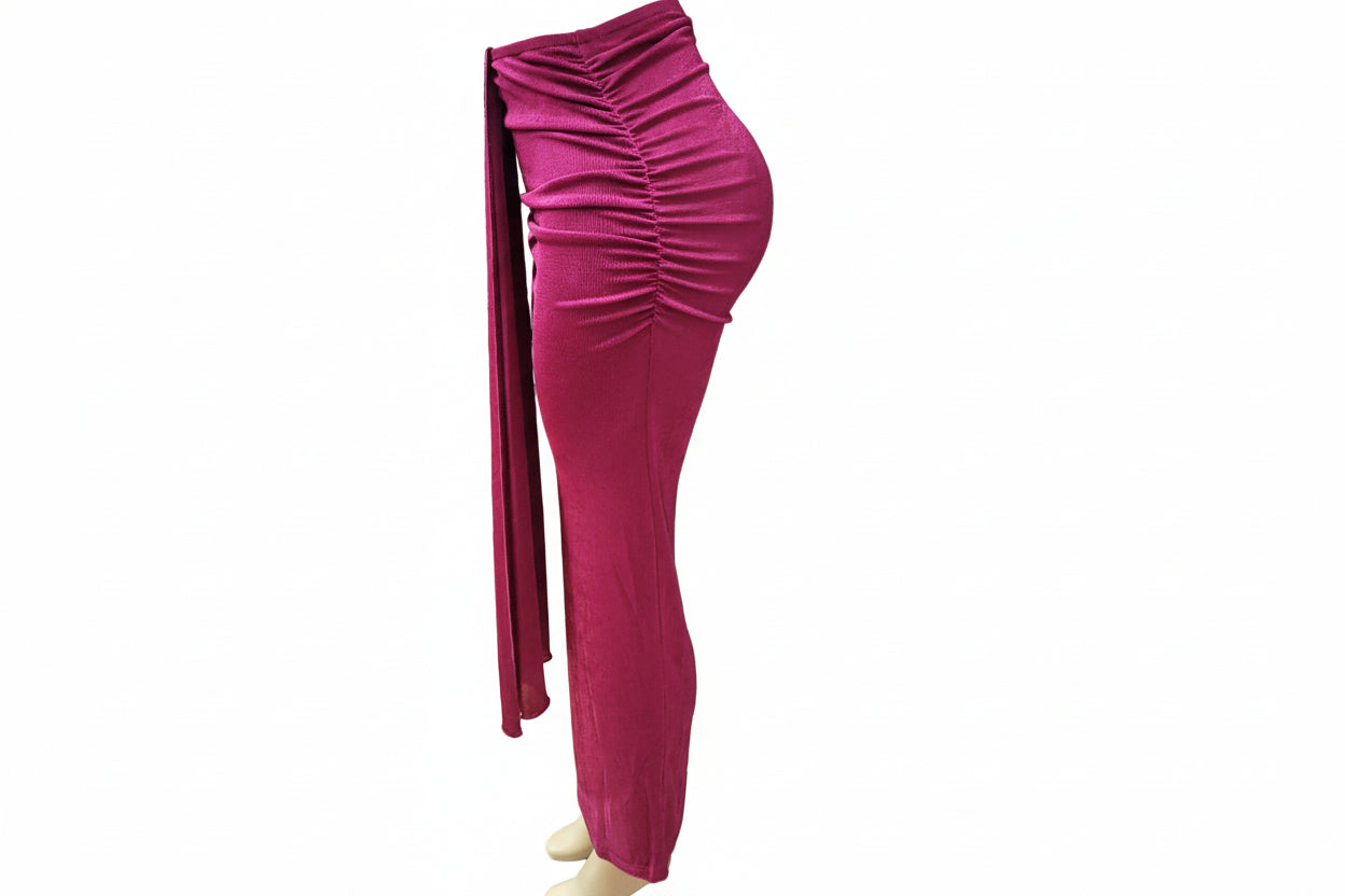 DND Ruched Midi Skirt
