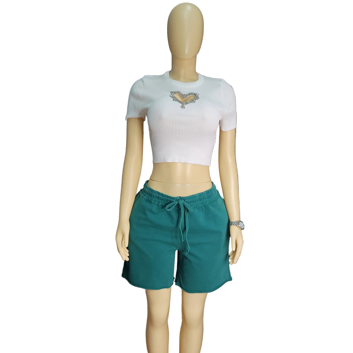 High Rise Raw Edge Boyshorts