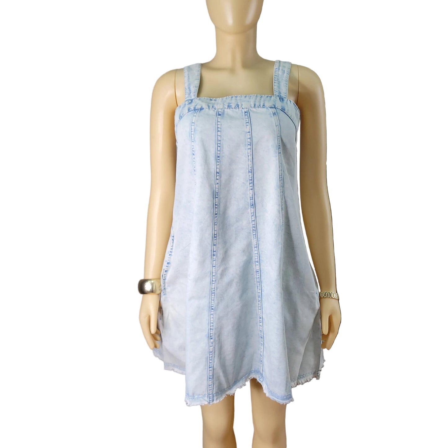Denim Washed Mini Dress