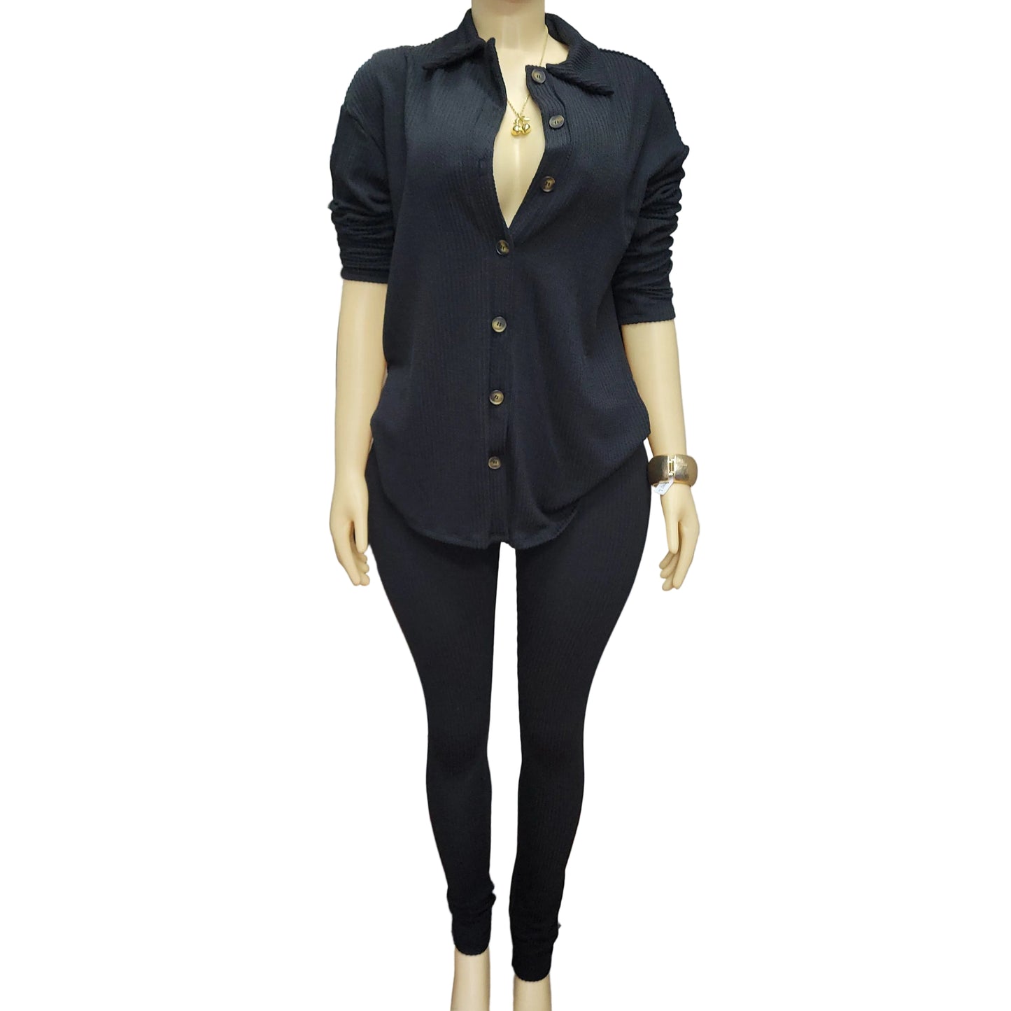 Kim Ridded Leggings Set
