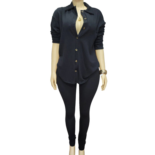 Kim Ridded Leggings Set