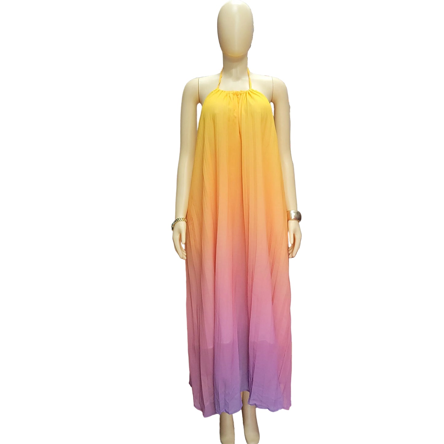 Sunset Halter Maxi Dress