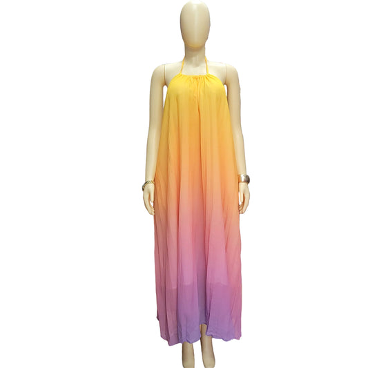 Sunset Halter Maxi Dress