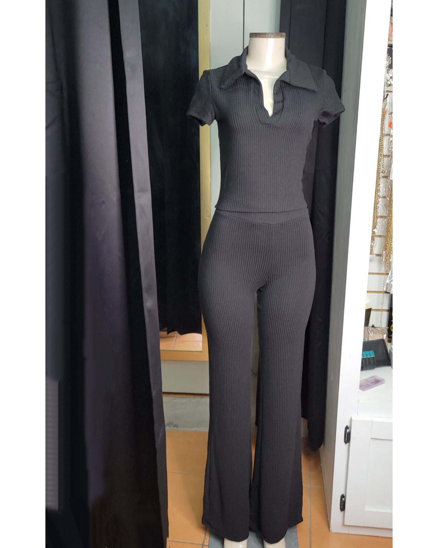 Keisha Ridded Pants Set