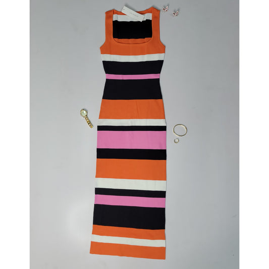 Stripe Midi Dress