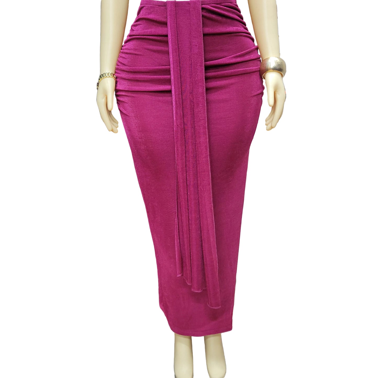 DND Ruched Midi Skirt