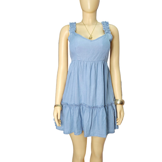 Light Denim Babydoll Dress