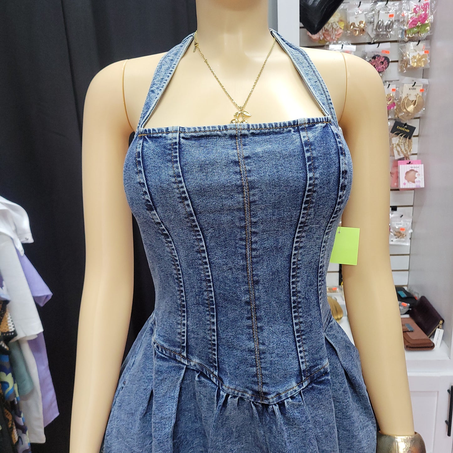 My Little Corset Denim Dress
