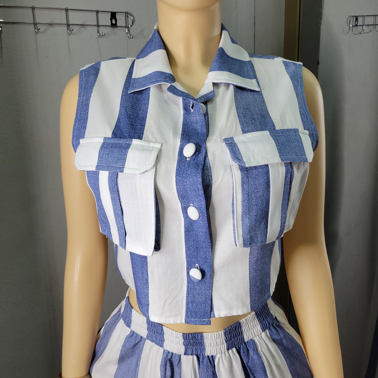 Milan Striped Pants Set