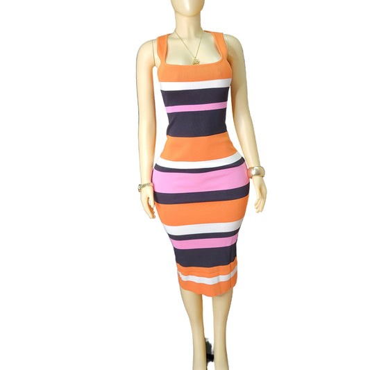 Stripe Midi Dress