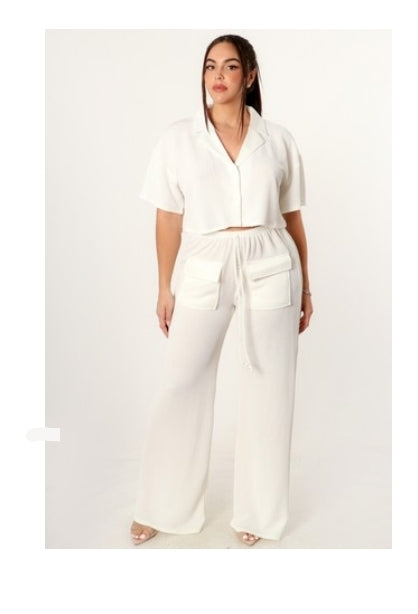 Chill Out Wide Leg Pants Set