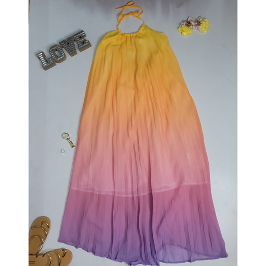 Sunset Halter Maxi Dress